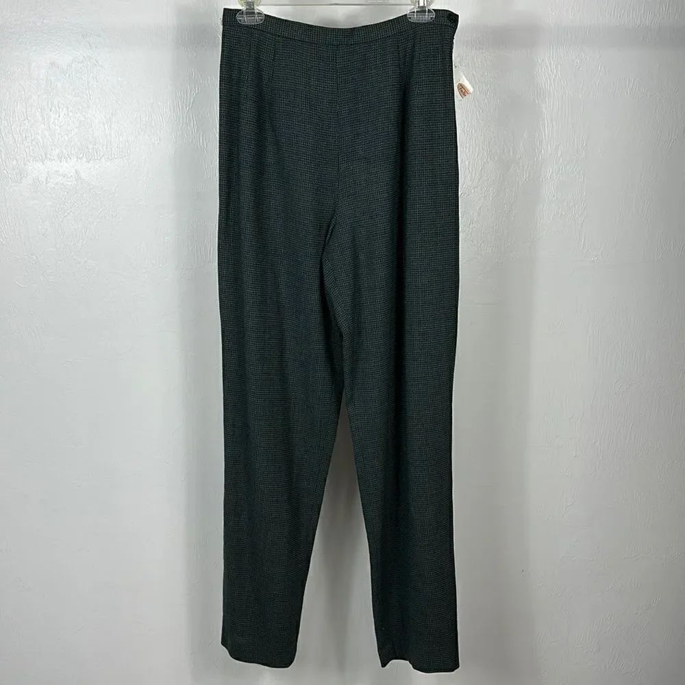 Talbots Wool High Rise Tapered Leg Textured Pants Size 6